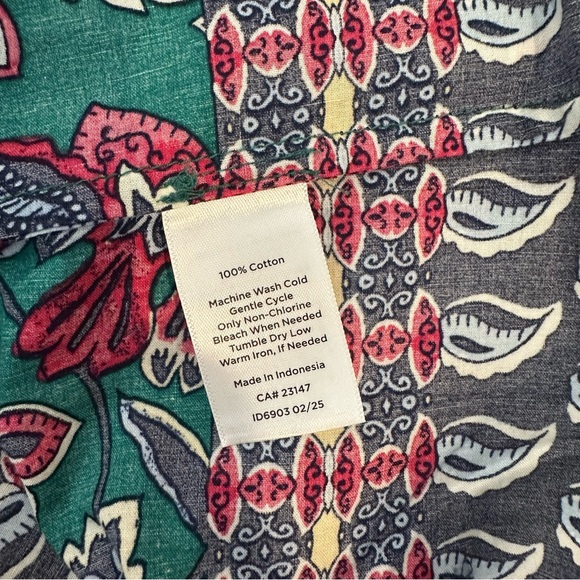 Talbots Gorgeous Garden popover blouse - Picture 8 of 10